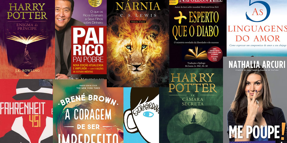 Os 10 livros mais vendidos na  Brasil em 2023 - Digital